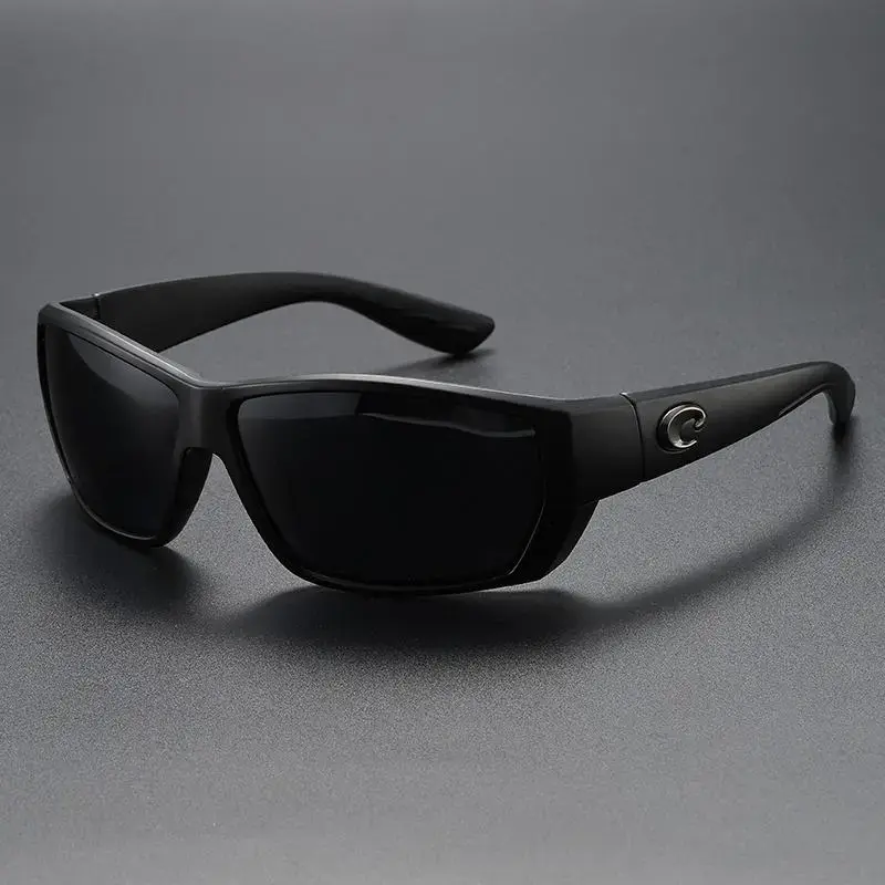 Costa Del Mar Tuna Alley Matte Black Frame/Grey Polarized Lenses 580P, COSTA Polarized Sunglasses Fashion Cycling Running Sun Glasses Unisex Outdoor Sport Polarized Goggles B93