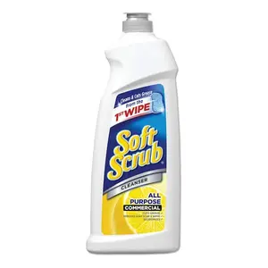 Soft Scrub 36oz Commercial All Purpose Lemon Cleaner,all-purpose cleaner,lemon scent cleaner,soap scum remover,grease remover,food stain remover,kitchen cleaner,bathroom cleaner,Corian safe,granite safe,stainless steel safe,ceramic safe,scratch-free shine