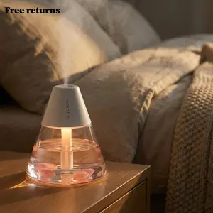 Humidifiers for Bedroom, 260ml Top-Fill, 6-Hour Runtime & 23dB Quiet, Cool Mist Ultrasonic Humidifier with Humidity Sensor & Night Light - Smart Choice for #Summer Wins#Fathersdaygift