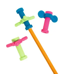 1 3/4" Bulk 48 Pc. Bright Colors Plastic Fidget Pencil Toppers