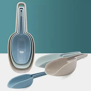 Random Color Modern Ice Cream Scoop, 3 Counts/set Baking Spoon, Grain Food Scoop, Ice Cream Scoop, Kitchen Utensils & Gadgets, Kitchenware