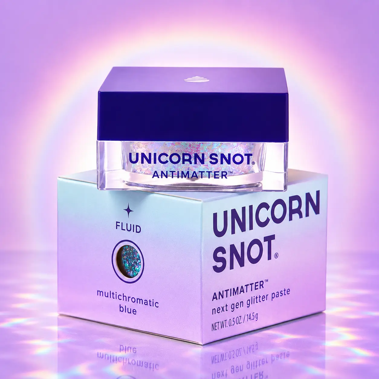 Unicorn Snot Antimatter Color-Shifting Iridescent Body Glitter Paste – Plastic-Free, Sweat-Proof, Vegan, 0.5 oz