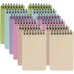12 Pack Pocket Notebooks, 3x5 Small Notepads, Mini Spiral Notebooks, 60 Sheets/120 Pages,Lined College Ruled Paper, Memo Pads for , Office, School or Travel (Colorful)