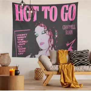 Chappell Roan Hot To Go Tapestry Flag Wall Decoration