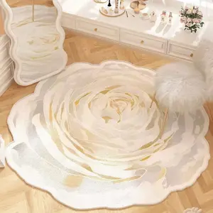 1pc light luxury living room large area carpet bedroom cloakroom makeup table dressing chair anti-slip carpet bathroom thickened anti-slip soft floor mat