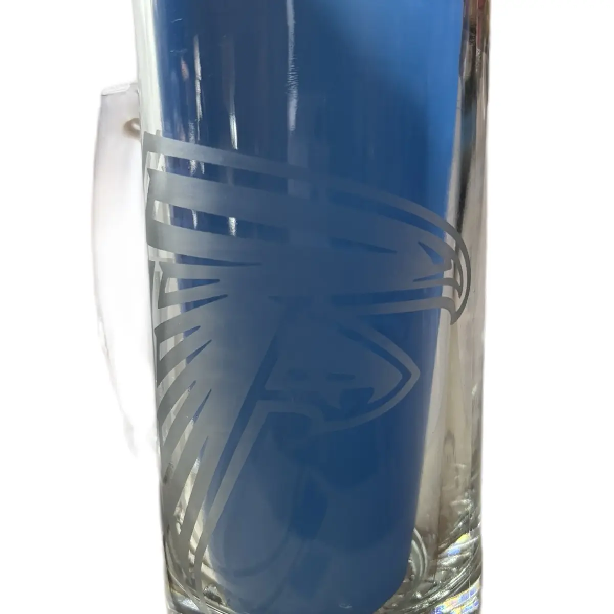 Falcons etched glass mug Cup Drinkware Sturdy glass glassware
