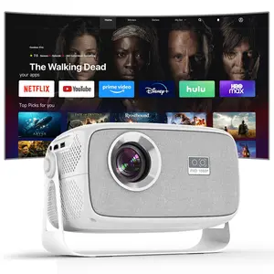 [US Warehouse] 2026 X4 Smart Projector, New Year Pick, 800 ANSI Lumens, 4K Decoding, Android 11.0, Dual Wi-Fi 6 Wireless, Bluetooth, Autofocus, 180° Rotation, 150-Inch HD Display, Built-In Audio Speaker, Home Use Home Cinema Projector tiktokshopspringglow