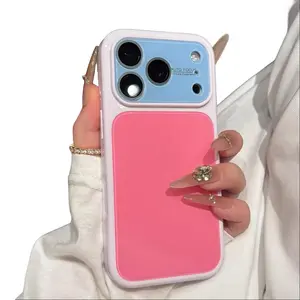 New Summer Dopamine Color Block Phone Case-Compatible with iPhone 17 Pro Max, 16, 15, 14, and 13 Pro series,