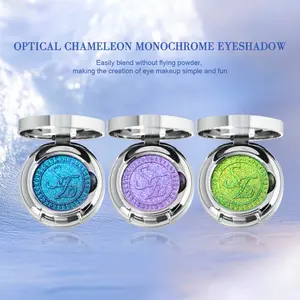 Chameleon Eyeshadow Highlighter Single Color Glitter Sparkling Colorful Shimmer Daily Light Makeup Eyeshadow Pearl and Colorful Pigment Palette