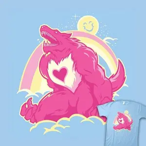 Rainbow Werewolf The Curse Of The Care Were T-Shirt