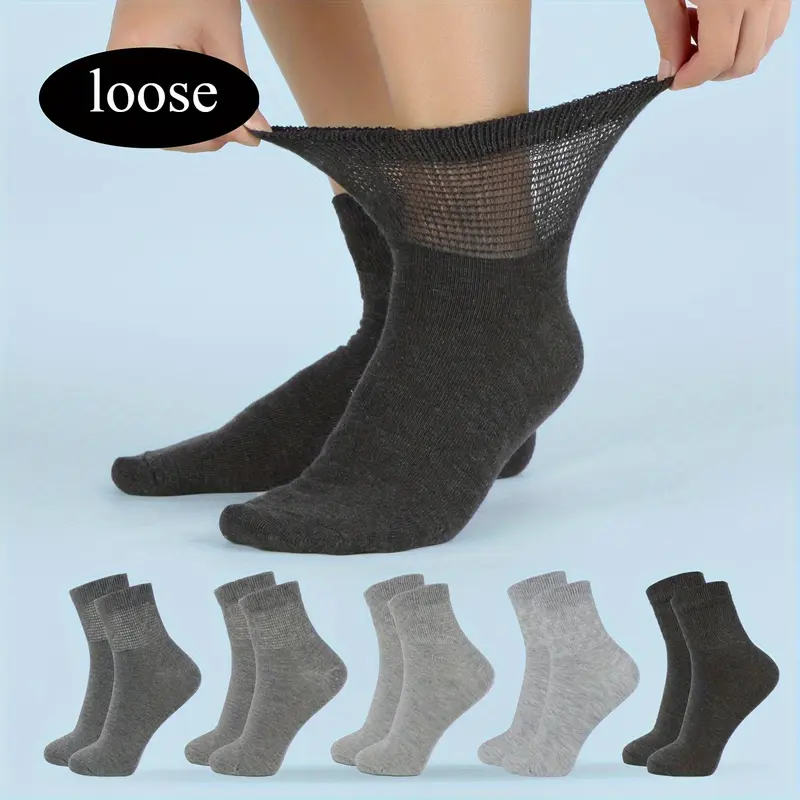 Women's Diabetic Socks (5/10/20/30 Pairs), Seamless, Breathable & Soft Comfort Fit - Polyester/Spandex Blend, Machine Washable, Everyday Wear for Diabetes Care, Neutral Color Socks, Socks For Women,sohochic