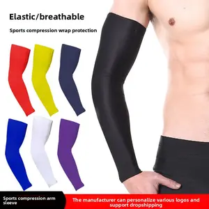 Basketball Bracers Arm Bracers Extended Elbow Bracers Sports Protectors Breathable Elastic Sunscreen Cycling Fishing Mountaineering Running Sleeves