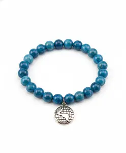 Dragon Vein Agate Bracelet - Mystical Web-like Patterns for Strength & Protection - Natural Chalcedony Quartz with Vibrant Dye - Spiritual Healing & Emotional Balance