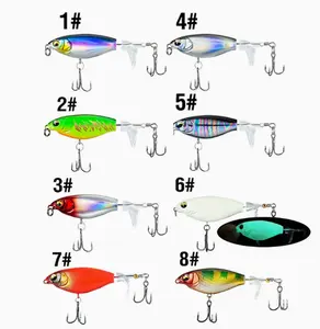 5pcs mixed Whopper Artificial Fishing Lure, 12g Topwater Floating Lures for Bass Catfish Pike, Surface Wobble PoPobait Bass Baits Fishing Gifts for Men, 11CM Fishing Accessories for Outdoor Fishing Equipment,Whopper Plopper, Swimbaits, Fishing Lure Bait