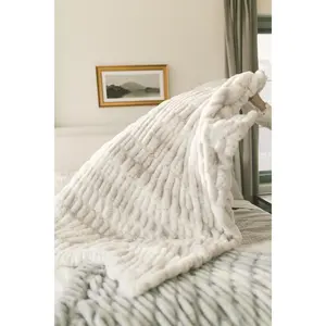 Hugs Cream Fawn Blanket