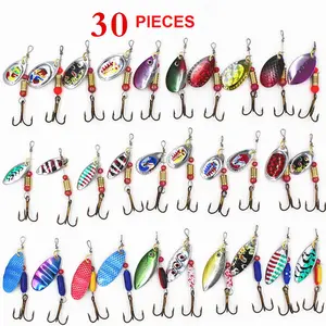 Fishing Spinnerbaits Lure for Bass, Trout, and Panfish (30 pieces)