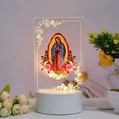 Cuadros 3D Religiosos - 3D Wall Art with Illuminated Lights and Decorative Elements - Religious
