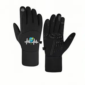 1 pair with Padel Coach Sound Wave Racket Graphic Design Training Actwinter gloves mountaineering gloves Touch Screen Flexible Design Daily Use adult warm gloves Comfortable Christmas gifts