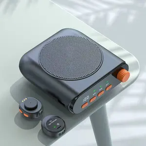 Wireless Lapel Mic Voice Amplifier,30M Stable Transmission, Anti-Howling, 24H Battery Portable for Education, Business & Tourism