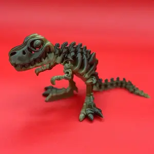 Flexi Factory 3D printed articulating Skeleton Dinosaurs