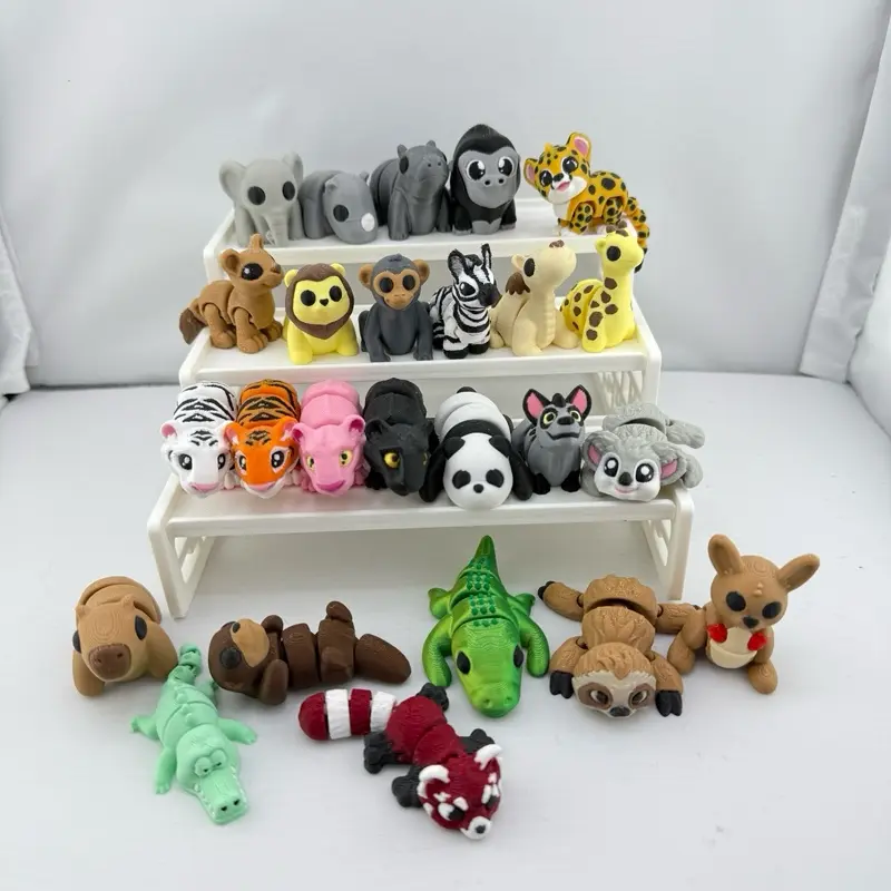Zoo Miniature Animal Figurine Collectables - 3D Printed