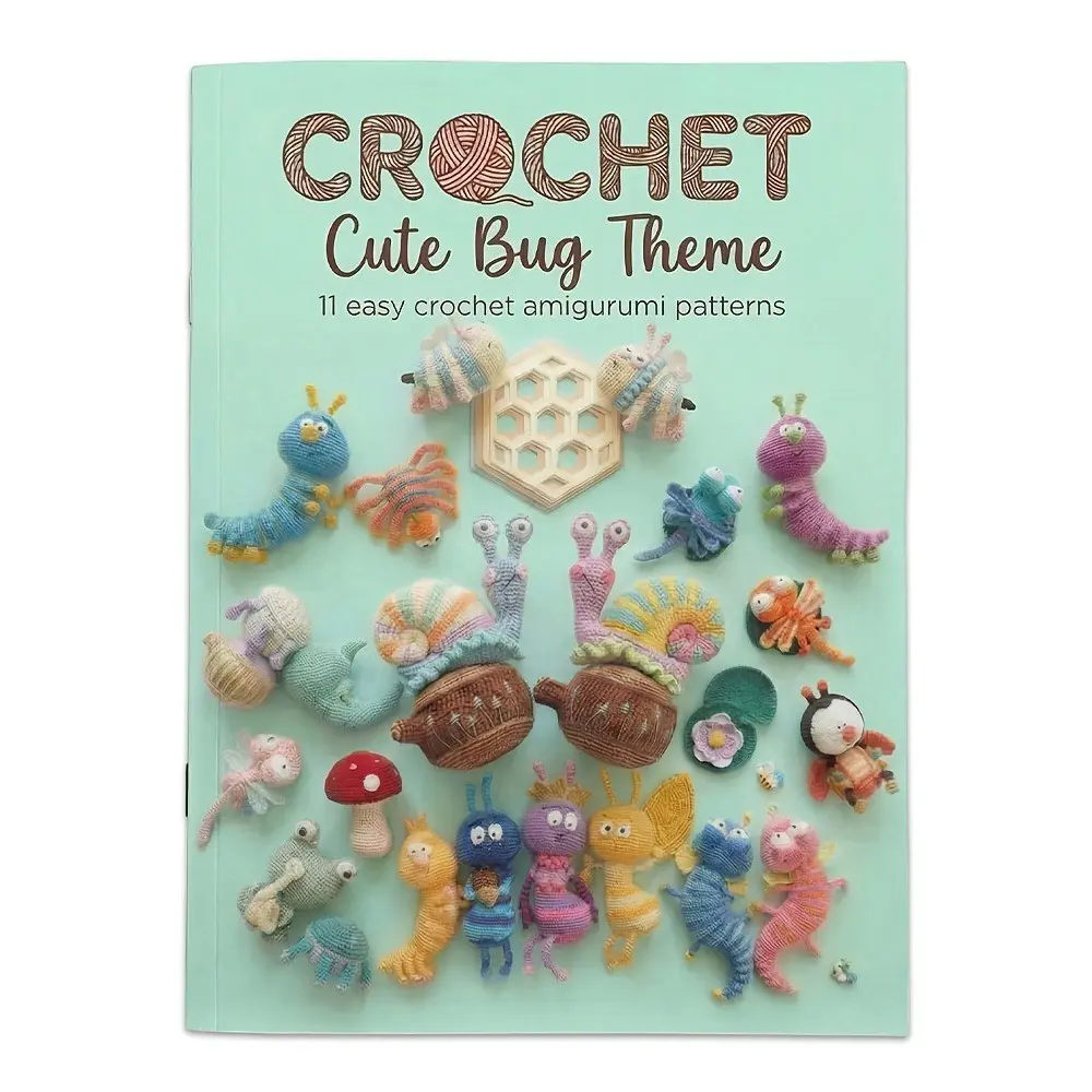 Crochet Cute Bug Theme - 11 Easy Amigurumi Patterns Book, Perfect for Beginners, Fun and Creative Crochet Projects, Ideal Gift for Craft Lovers