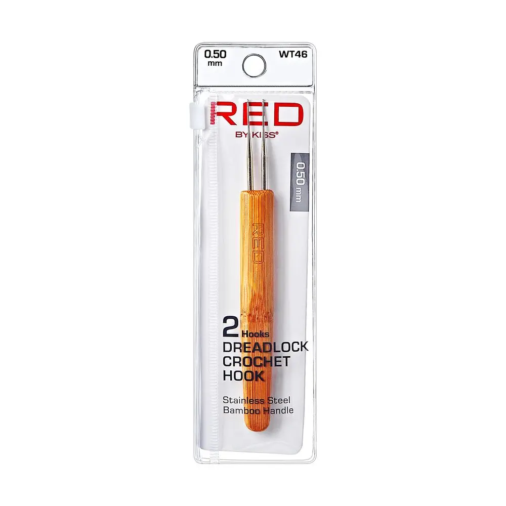 Red Dreadlock Crochet Hook Double .50mm Red Dreadlock Crochet Hook Double .50mm