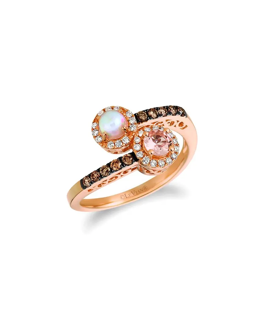 Le Vian® Chocolatier 14K Strawberry Gold 0.46 ct. tw. Diamond & Morganite Ring