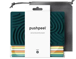 Pushpeel Sensory Activity Board - Spruce Color