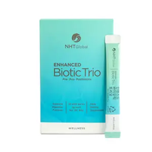 Enhanced Biotic Trio | Pre+Pro+Postbiotic Gut Support and Balance | 30 Stick Packs | Promotes Nutrient Absorption | Supports the immune system | Patented Ingredients | Healthcare