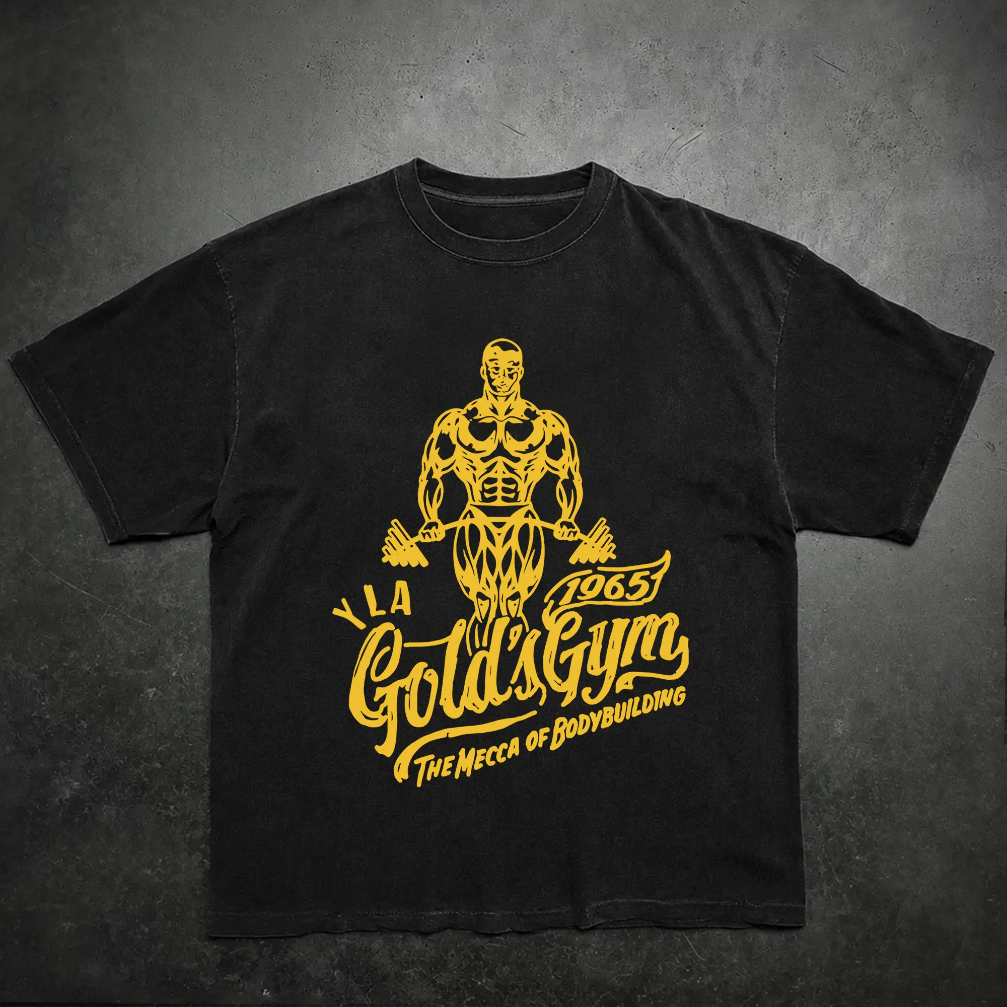 YLA Gold's Gym Bodybuilding Shirt, Workout Wear, Gym Shirt, Men's Gym Top, Lifting Essentials, Traning Outfit, Gym Apparel For Men