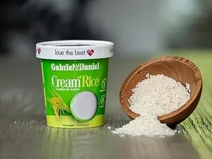 Gabriel & Daniel Organic, Gluten Free, Non-GMO Instant hot cereal Cream of rice. Convenient microwave cup. Fortified with Vitamins. Hot Cereal breakfast or snack