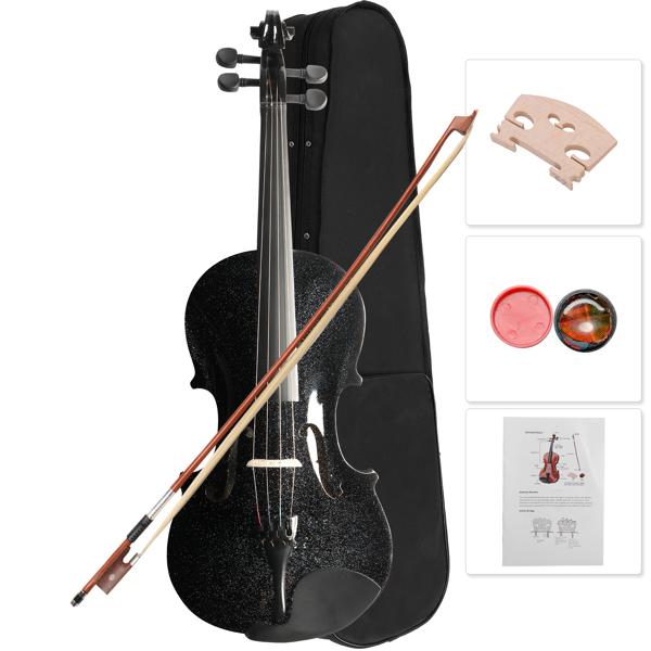 4/4 Full Size For Beginners - Fiddle Solidwood Kit with Hard Case - Acoustic Violins Rosin, Lesson Book (Black)Violin 4/4 Full Size Kit For Beginners - Hand Carved Acoustic Violins Set - Fiddle Solid Wood Kit with Hard Case, Bow, Rosin, 4/4 Full Size For Beginners - Fiddle Solidwood Kit with Hard Case - Acoustic Violins Rosin, Lesson Book (Black)Violin 4/4 Full Size Kit For Beginners - Hand Carved Acoustic Violins Set - Fiddle Solid Wood Kit with Hard Case, Bow, Rosin,
