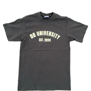 DBU T-Shirt Casual Short Sleeve Crewneck EST. 2024 with "DB UNIVERSITY" Text - Top, Streetwear, Man, Tshirt, Tropical, Menswear, Shortsleeve
