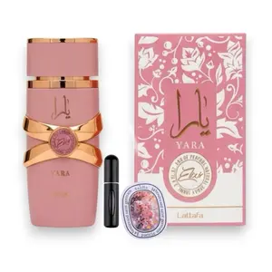 Lattafa Yara Elixir Eau De Parfum 100ml Bundle With 5ml Refillable Bottle Playful Addictive Strawberry S'mores Jasmine Floral Seduction Creamy Vanilla Bean Base