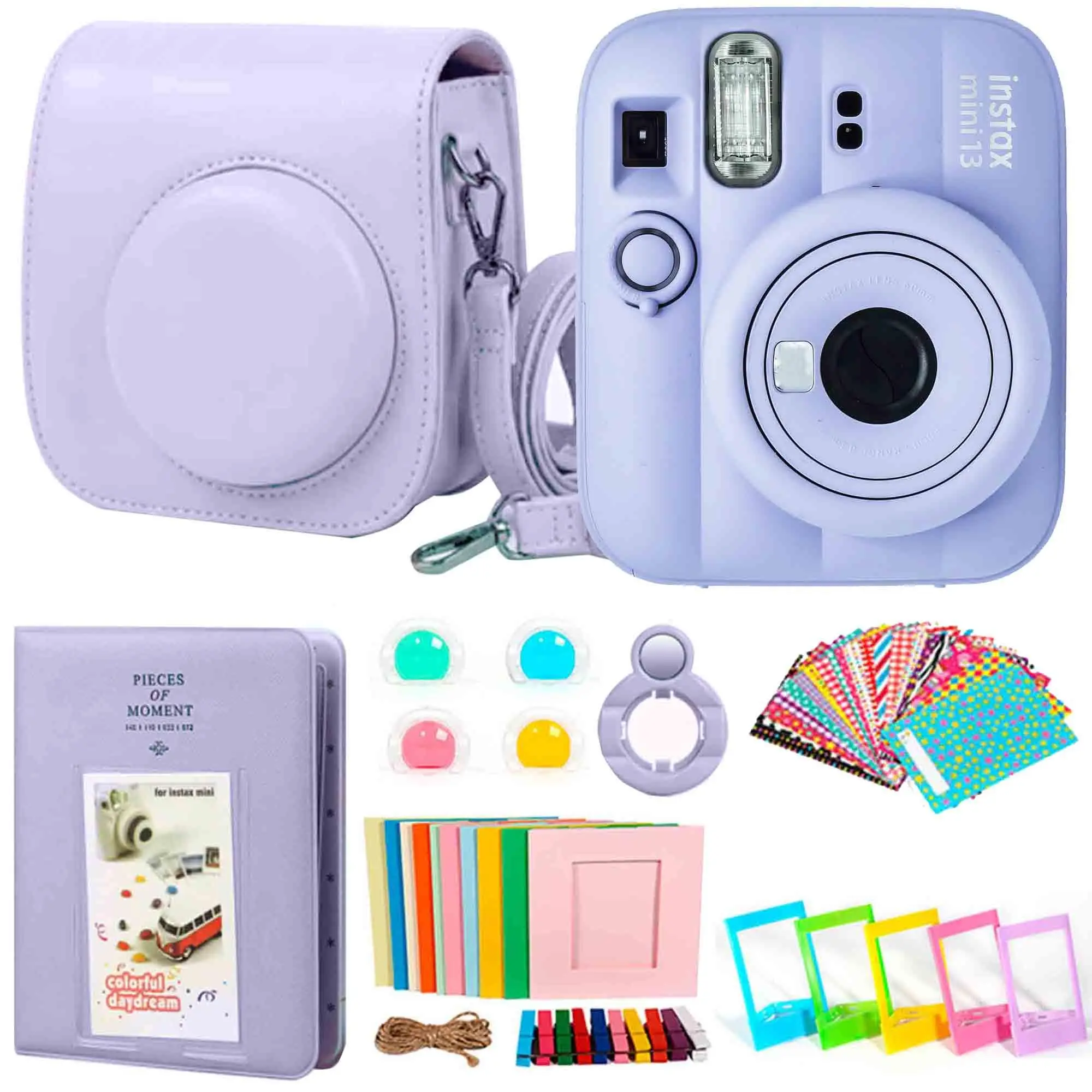 FUJIFILM INSTAX MINI 13 Instant Film Camera (Dreamy Purple) + Accessory Kit