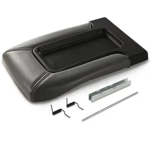 CROSSDESIGN Center Console Armrest Pad Cover Fit For 1999-2006 Chevrolet Silverad/GMC Sierra,Center Console Armrest Latch Lid Repair Kit Upgraded Version