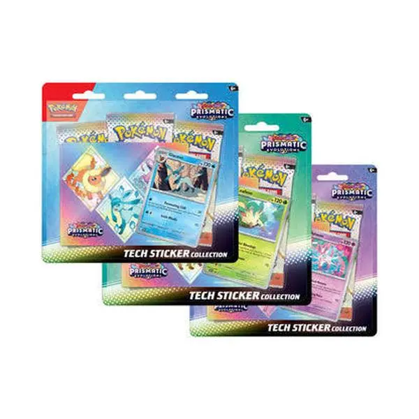 Pokemon TCG Prismatic Evolutions Tech Sticker Collection