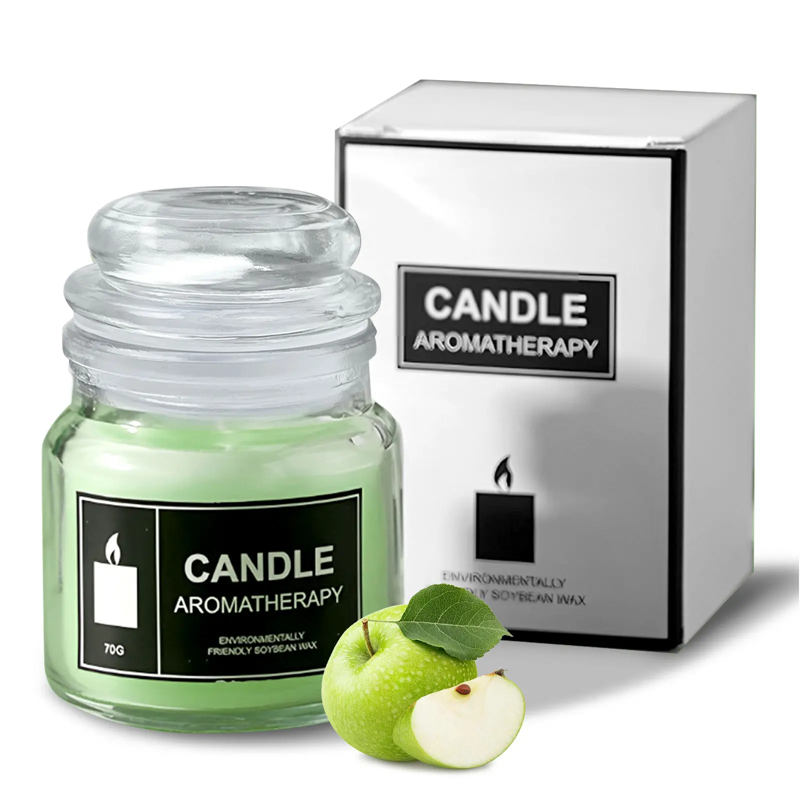 Green Berries Scented Candle, Long Lasting Aromatherapy Candle, Home Fragrance for Home Decor, Vanity Decor Accessories for Living Room Bedroom Decoration Perfume