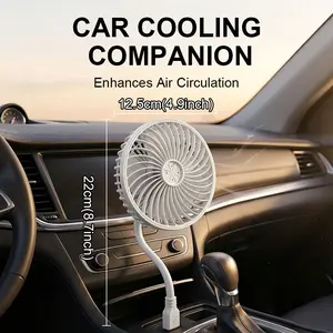 Summer Essential USB Mini Portable Fan, Strong Airflow Personal Cooler, Aromatherapy Purifier, Silent Desktop Fan for Home Office Outdoor Use