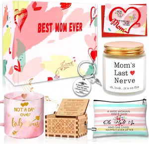 Gifts for Mom, Gifts for Mom from Daughter Son, Mother's Day Gifts Basket for Wife, Daughter, Grandma, Friends, Sister, Birthday Christmas Thank You Gift for Teacher Women Best Mo m Ever