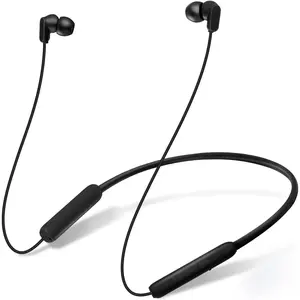 L-HPS009  N18 Neckband Bluetooth Earbuds, Wireless Bluetooth 5.2 Headphones with Microphone, Ultra-Lightweight Comfort, IPX7 Waterproof, Deep Bass Strong Beat, 20H Playtime, Magnetic Earphones -Black