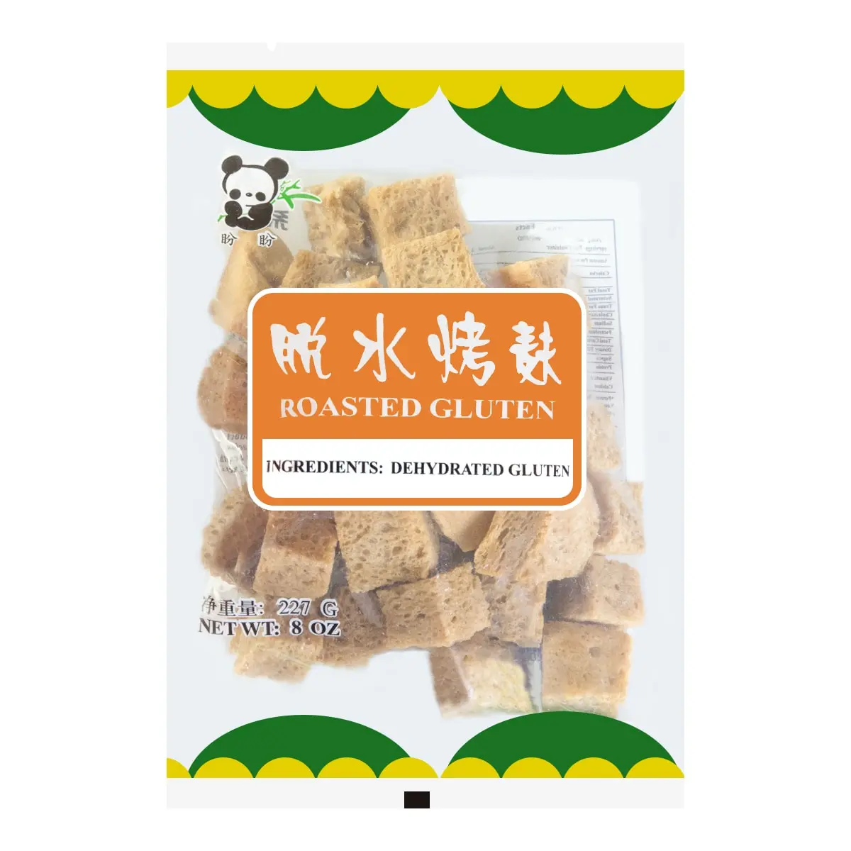 ASIA FOODS Dehydrated Roasted Wheat Gluten - 227g | Authentic Asian Ingredient for Stir-fries, Soups, and Braised Dishes