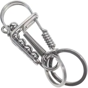 Cute Carabiner Clip, Keychain Accessories Aesthetic, Heavy Duty Snap Hook Key Fob, Handmade Birdie Keyring