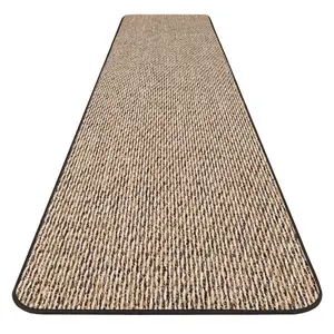 Skid-Resistant Carpet Runner Black Ripple