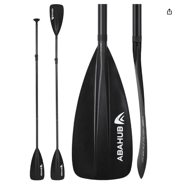 Abahub SUP Paddle - 3 Piece Adjustable Paddles - Lightweight Stand-up Paddle Oars for Paddleboard, Adjustable Aluminum Alloy Shaft 68" - 84"