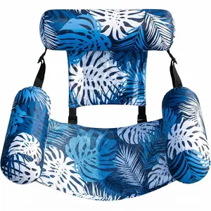 KIDGENIUS 2-Pack Inflatable Pool Floats for Adults - Heavy-Duty Blow-Up Floating Lounge Chairs & Pool Noodles, Ideal for Summer Beach & Lake Parties