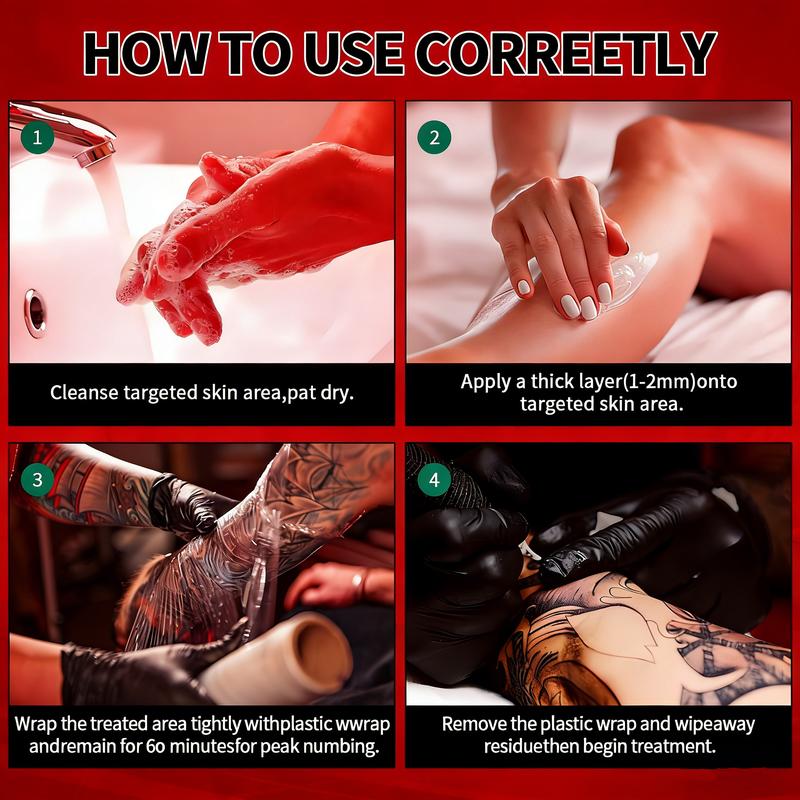 TKTX Numbing Cream (4 Pack) Valentine Limited Edition | 40% Strong Painless Tattoo Cream - Perfect Valentine Gift for Ink Lovers 10g