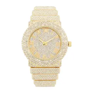 Ladies Moissanite Quartz Wrist Watch Model ST10626LA - Stylish Fashion Accessory for Daily, Occasional Wear, Exquisite style, Iced Out, Trendy Wrist Watch