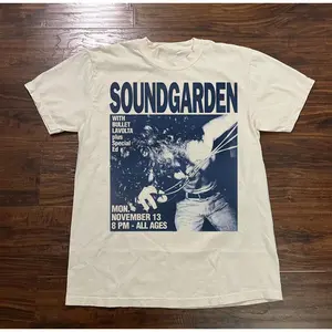 Soundgarden Band Tour Concert For Men Women Cotton Shirt Full Size